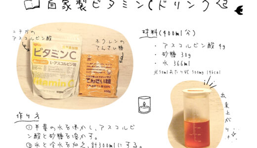 【レシピ】自家製ビタミンCドリンク
